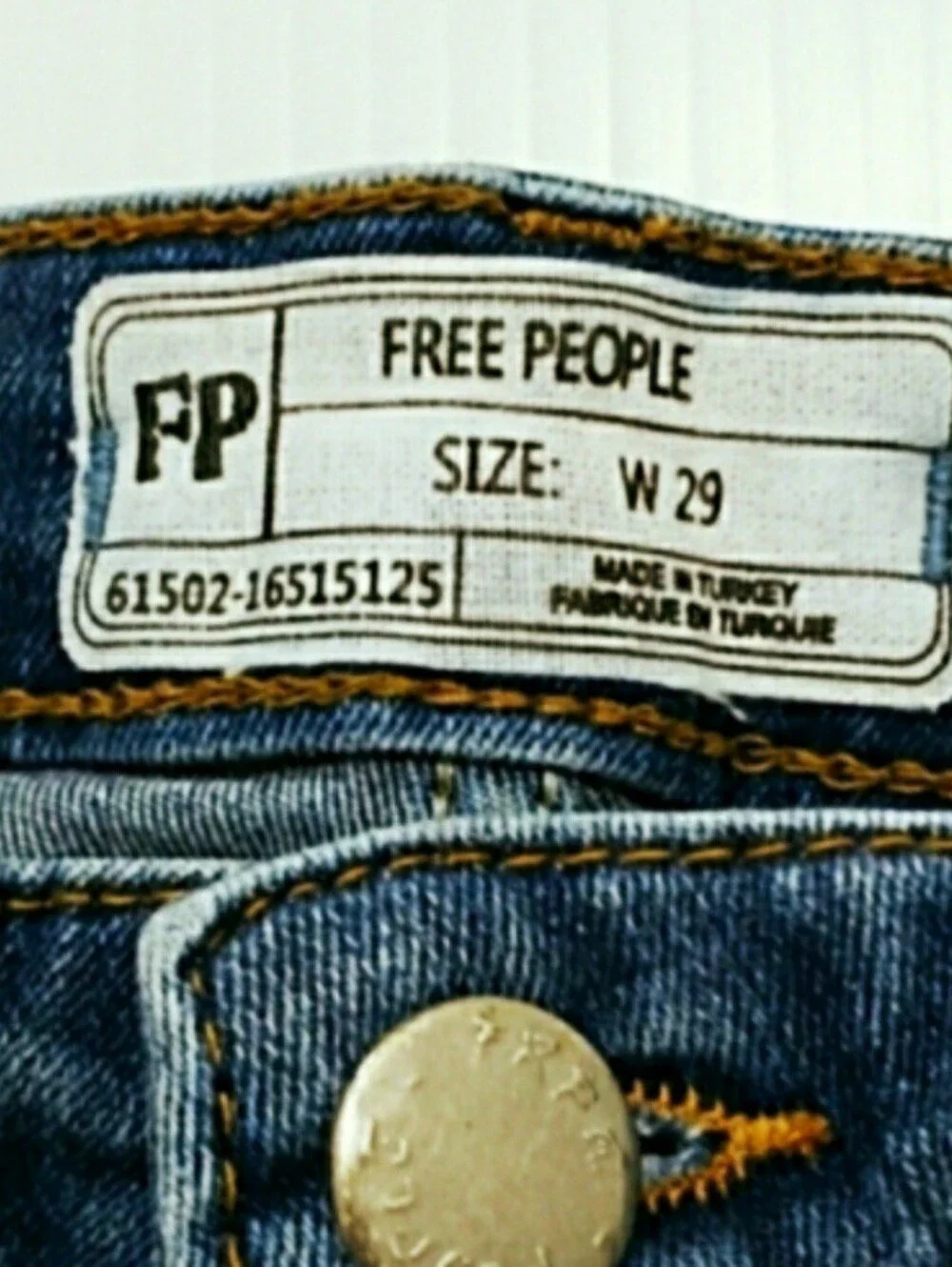 Free People Highrise Raw Hem Straight Leg Jeans